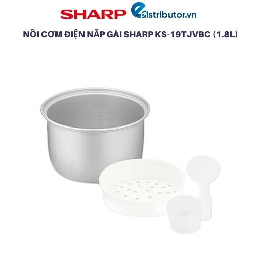 Nồi Cơm Điện Nắp Gài Sharp KS-19TJVBC (1.8L) - Hàng chính hãng ( hàng trưng bày)