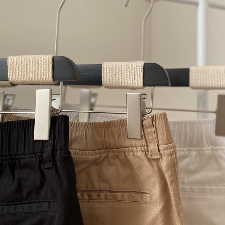 Quần short kaki nữ lưng thun BLOSS - Vải cotton kaki nhung mịn, co giãn phong cách Hàn Quốc GINE STORE