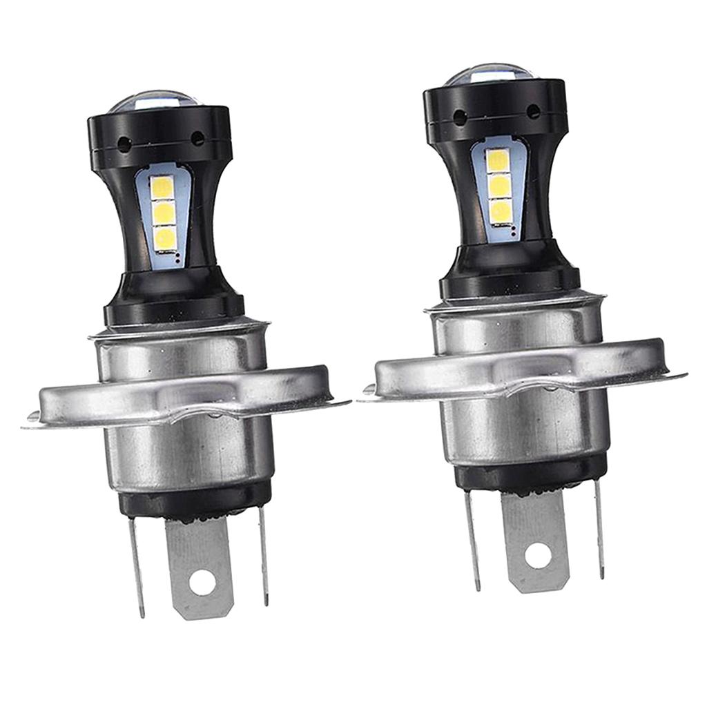 2X H4 18SMD LED Fog Driving Light Bulbs Daytime Running White 6000K 12V DC Aluminum Housing