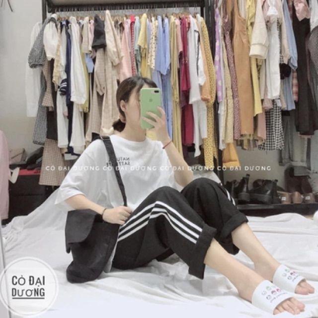 Quần ống rộng đũi 3 sọc siêu mát