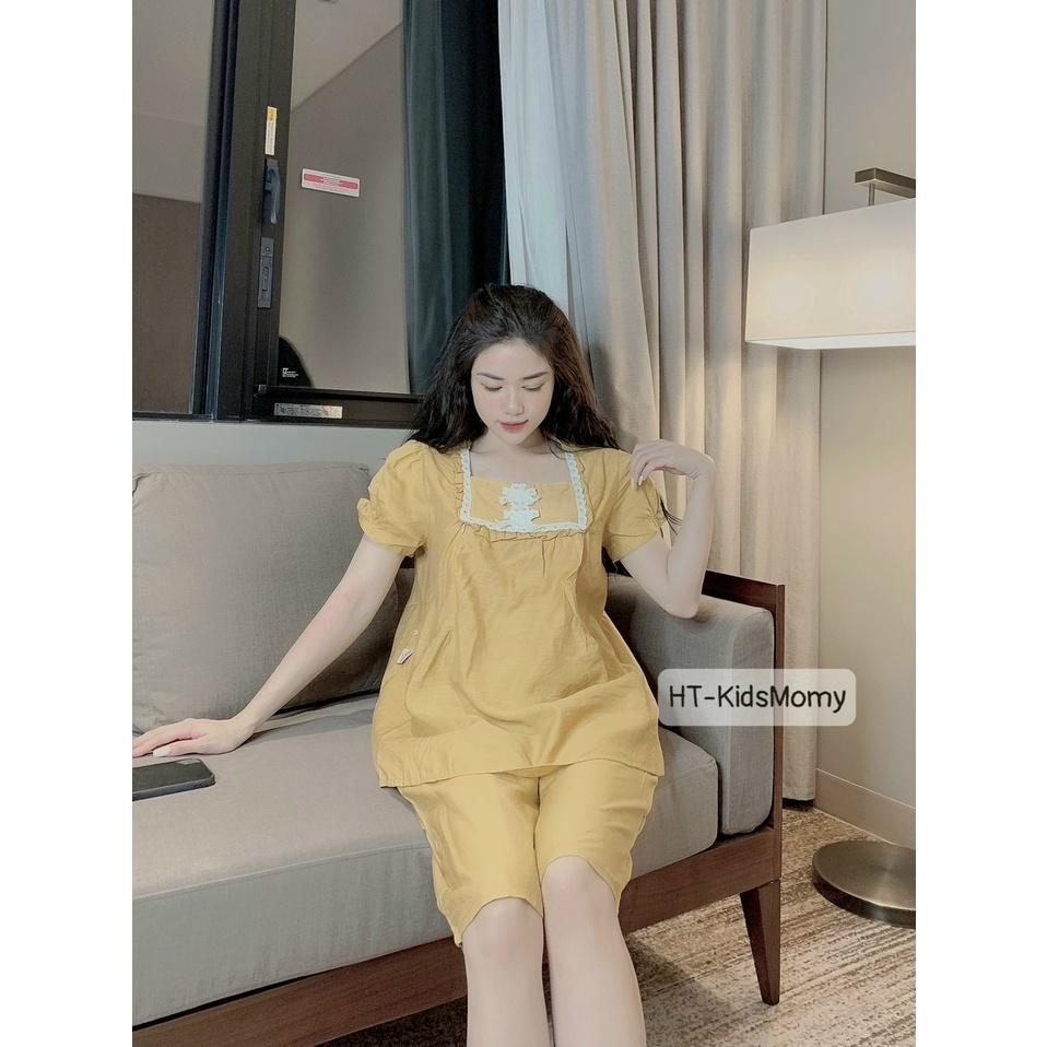 Bộ đồ bầu LỬNG CHẤT ĐŨI LỤA cao cấp có khuy chỉnh áo quần vừa vặn