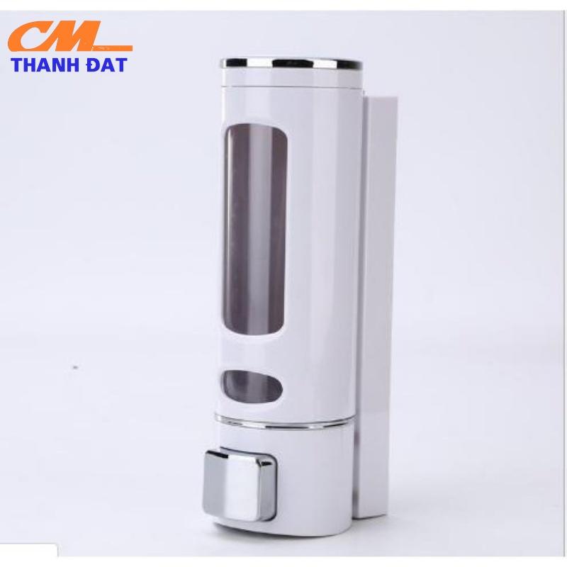 Bình đựng xà bông dung tích 400ml màu trắng, Bình đựng xà phòng rửa tay treo tường, Bình đựng dầu gội
