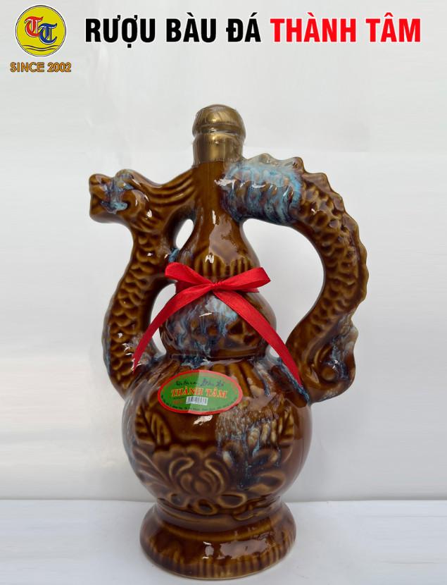 Đặc Sản Bình Định - Rượu Bàu Đá Thành Tâm BA BẦU Đậu Xanh 650ml - OCOP 3 Sao