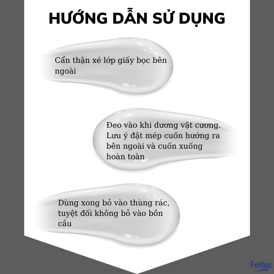Bao cao su Feelex 0.03 Platinum, siêu mỏng, nhiều gel bôi trơn, xuất xứ Thái Lan
