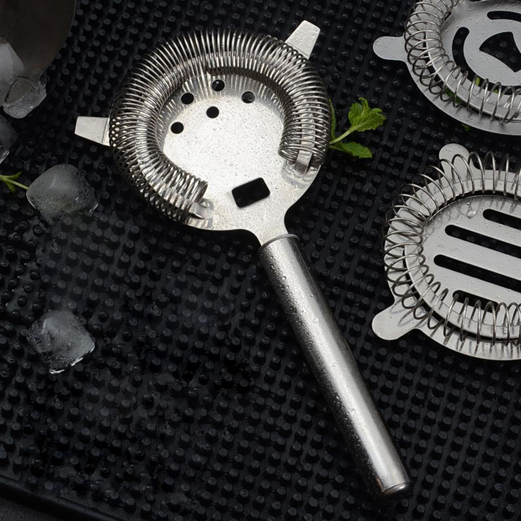 Cocktail Strainer Stainless Steel Strainer Bartenders Bar silvery