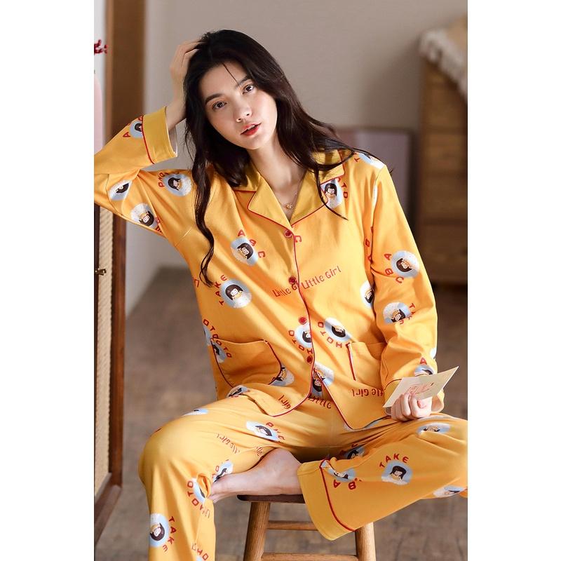 BỘ PIJAMA NỮ CAO CẤP, COTTON MỀM MỊN, SỜ MÁT TAY, SIZE M-2XL