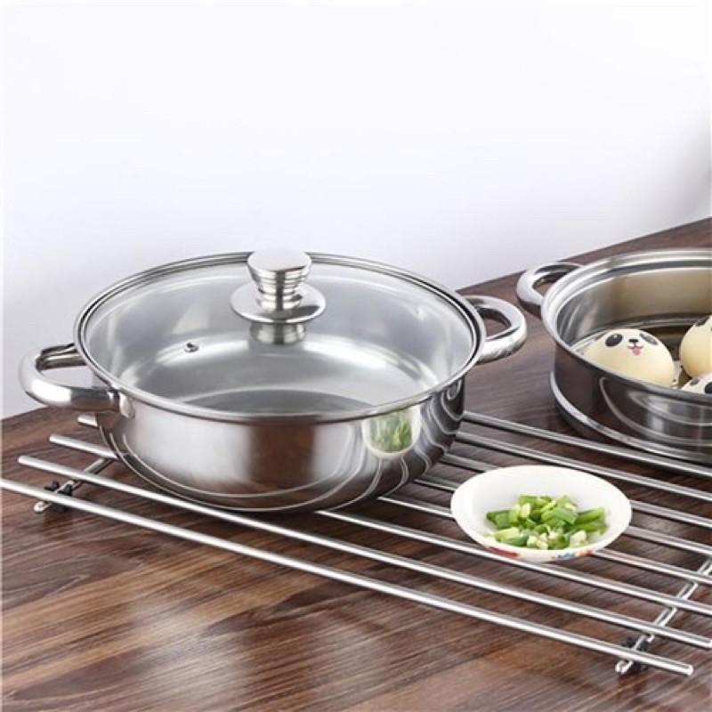 Bộ Nồi Lẩu Xửng Hấp 2 Tầng Inox Đa Năng Nhà Bếp