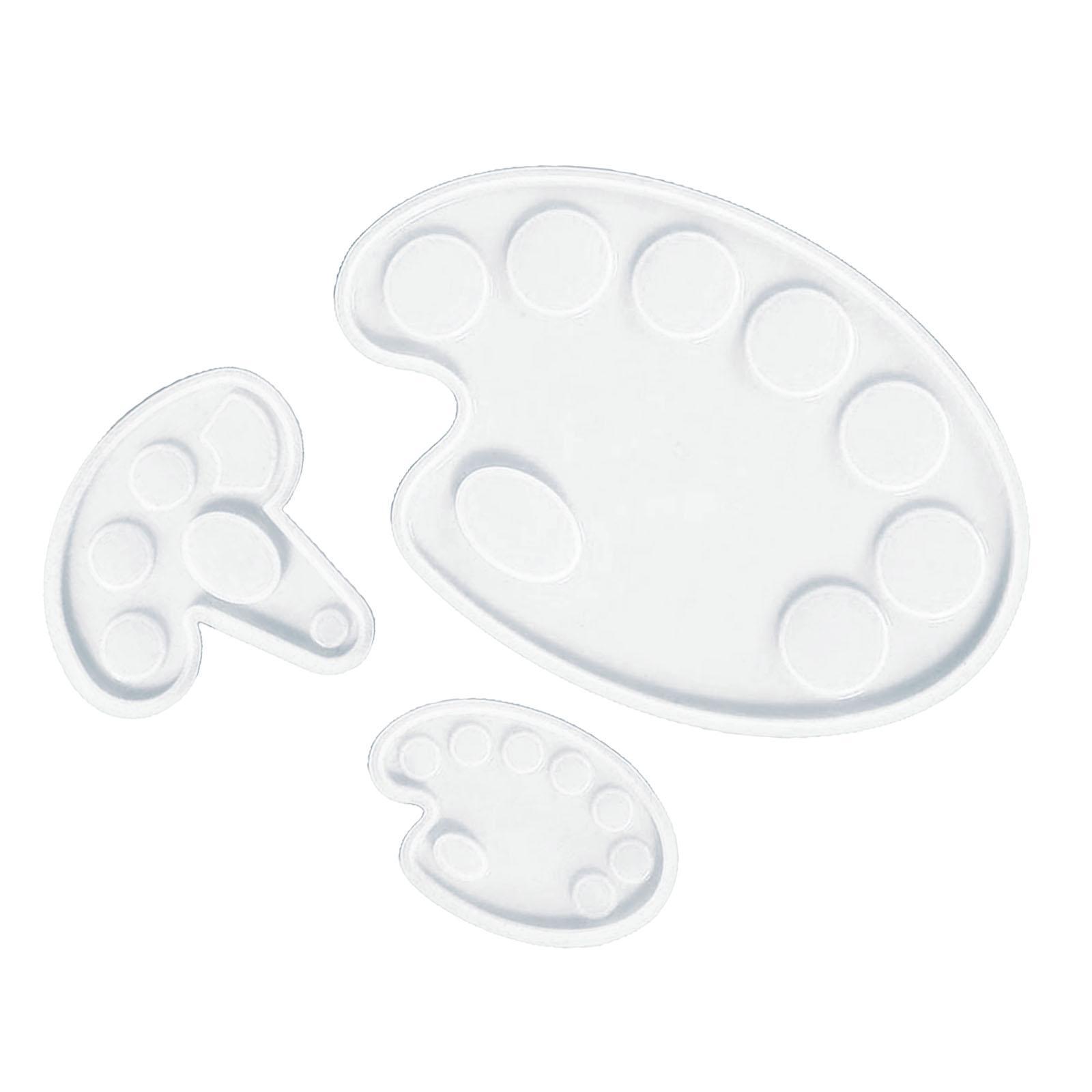 3x Silicone Epoxy Resin Paint Tray Mould Supplies