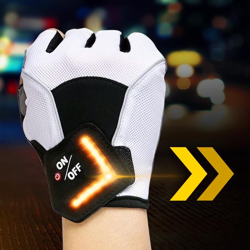 Đi Xe Ngoài Trời Xe Đạp Găng Tay MTB LED Nhan Ngón Tay Thể Thao Thông Minh GEL Găng Tay Xe Đạp Xe Đạp Chống Trơn Trượt