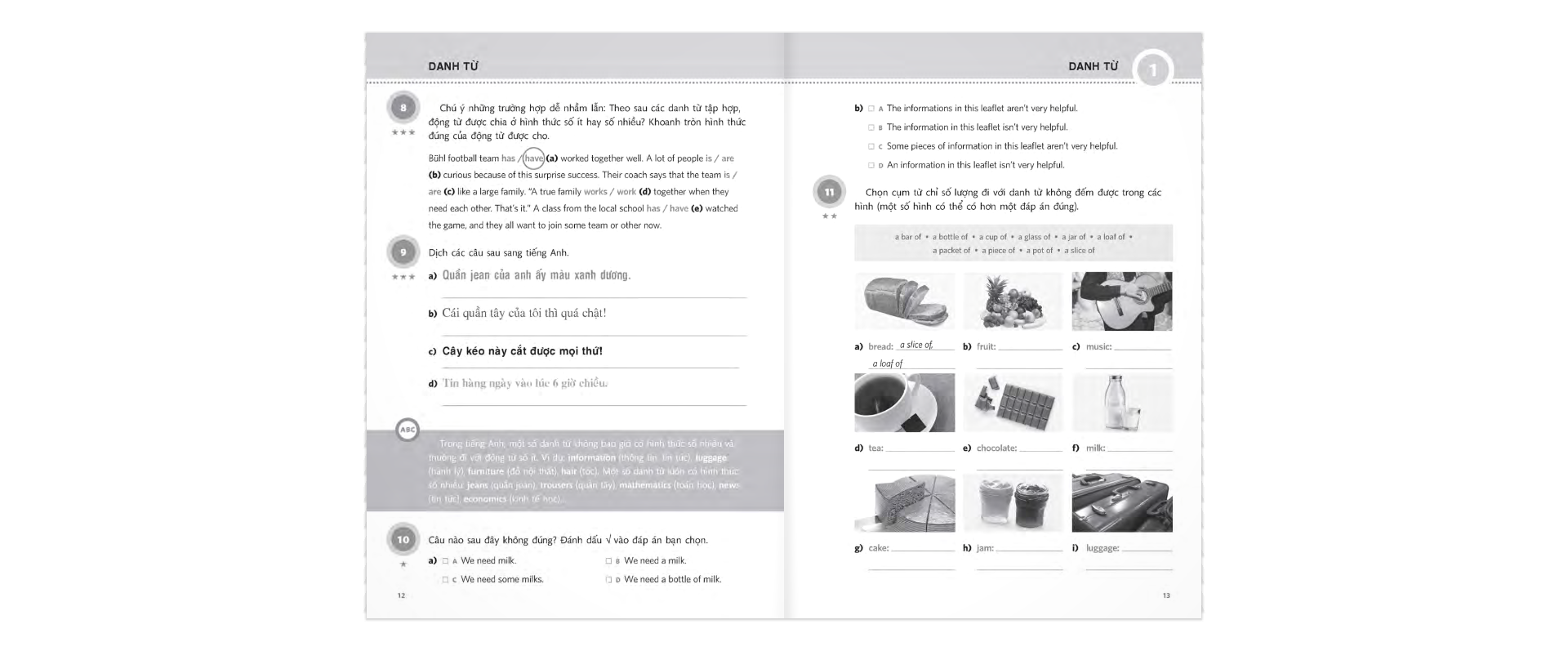 Sách 250 Bài Tập Ngữ Pháp Tiếng Anh - Trình Độ Sơ Cấp Và Trung Cấp (Tái Bản)