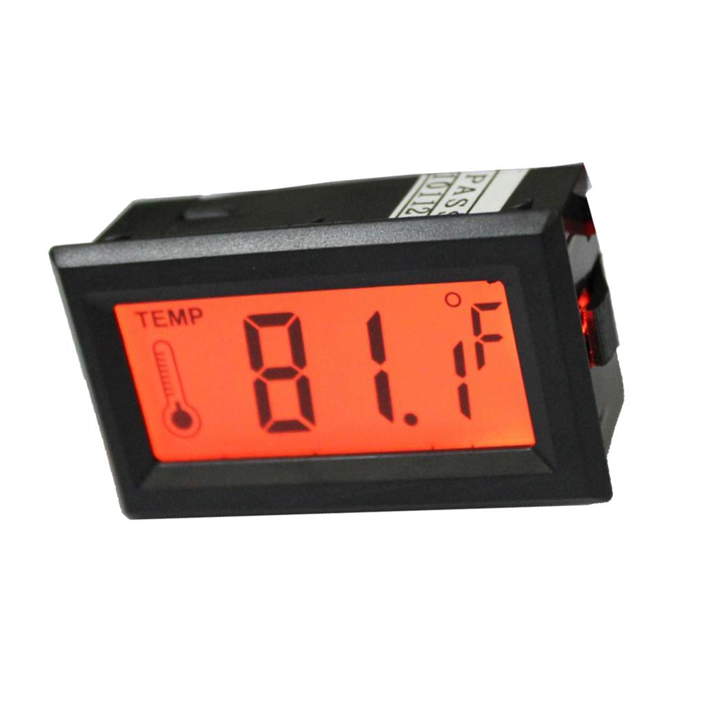 LED LCD Screen Digital Thermometer Temperature Meter Gauge C/F