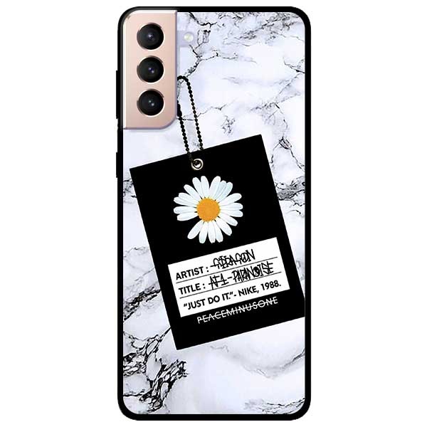 Ốp lưng dành cho Samsung Galaxy S21 - S21 Plus - S21 Ultra - mẫu Cúc Nền Đá