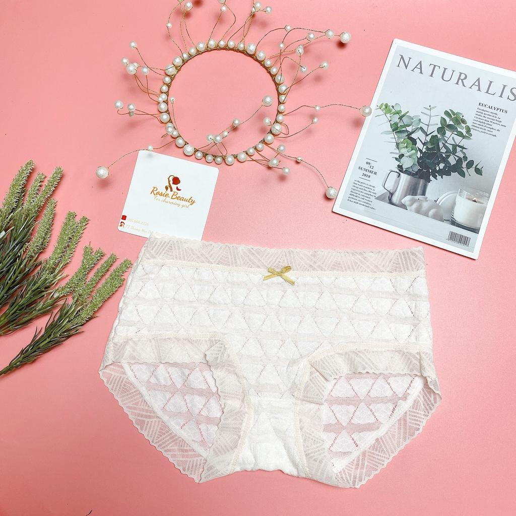 Quần lót ren Mina đính nơ, quần chip ngọt ngào sexy QR/168