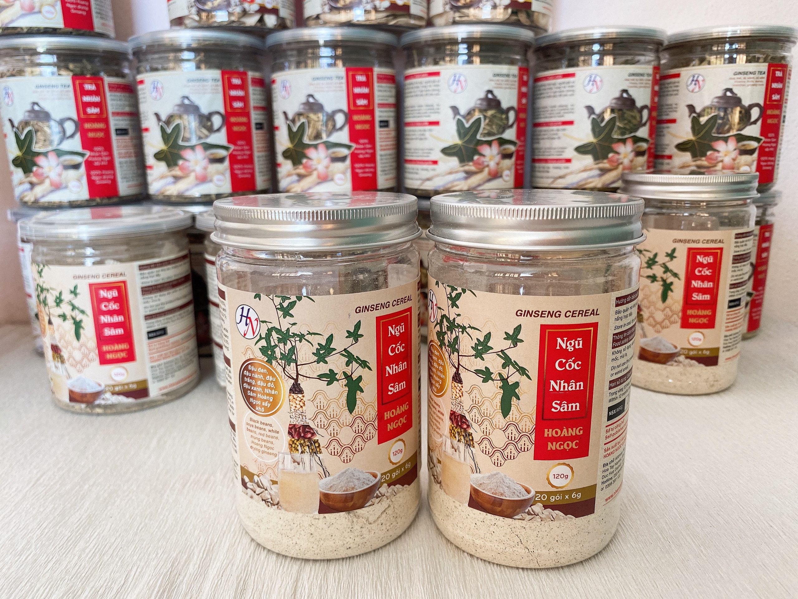 [Date xa] Ngũ cốc nhân sâm hũ 120g - Hoang Ngoc Global