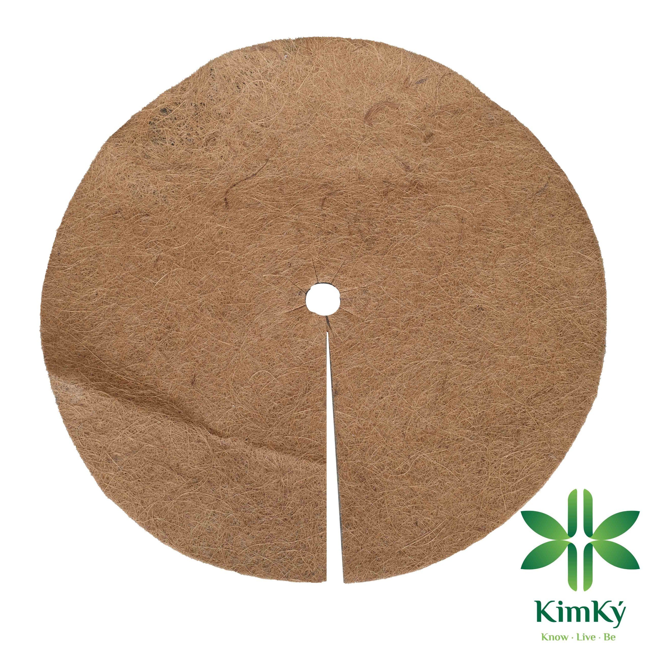 Combo 5 Tấm Xơ Dừa Chống cỏ, Lót chậu, Giữ Ẩm Đất, Giá Thể Cây Trồng. đường kính 40cm