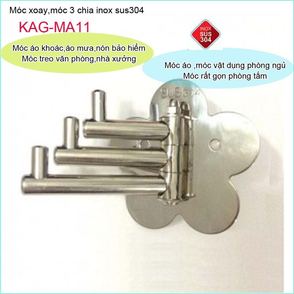 Móc áo Inox 304, móc áo treo đồ Inox SUS304 KAG-MA11