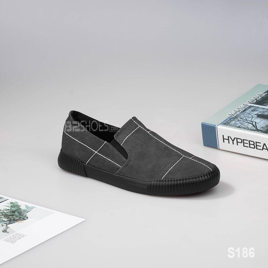 Giày lười nam - Slip on nam vải - Mã S186