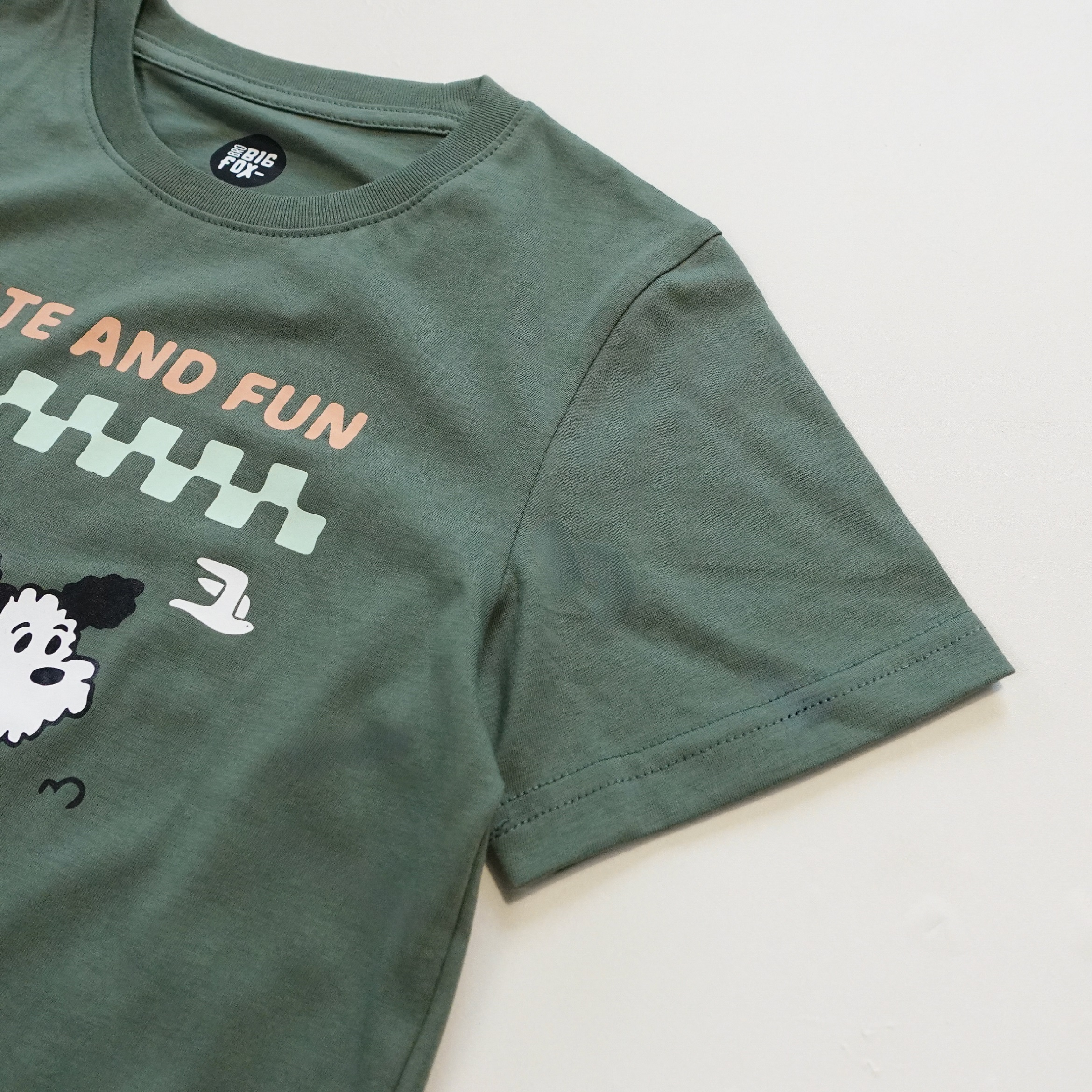 Bộ bé trai ngắn tay Bigfox Miss Meow size đại vải cotton mặc nhà mùa hè cho trẻ em nam 3-11 tuổi