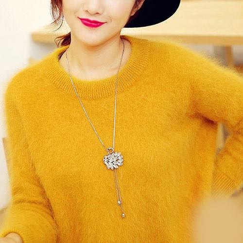 Dây chuyền dài đá nhân tạo thiên nga BH290