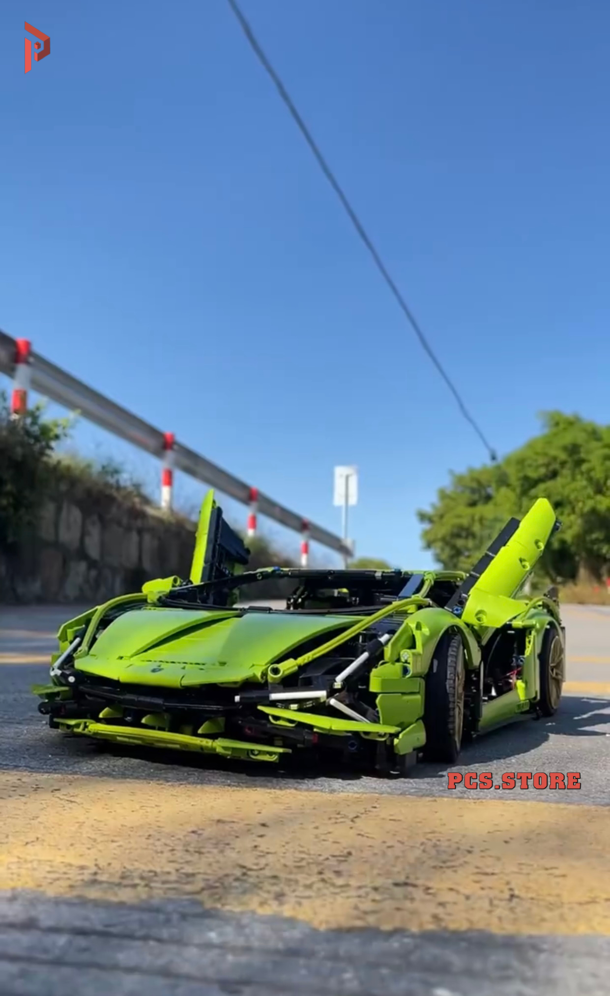 Đồ Chơi Lắp Ráp Mô Hình Siêu Xe Lamborghini SIAN FKP 37 Xanh Lá - PCS STORE