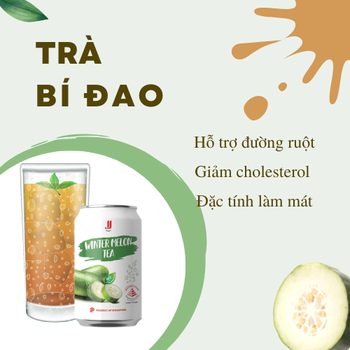 [Chính hãng] Lốc 6 Lon Bí Đao JJ (6 Lon x 300ml) - Thương hiệu Singapore