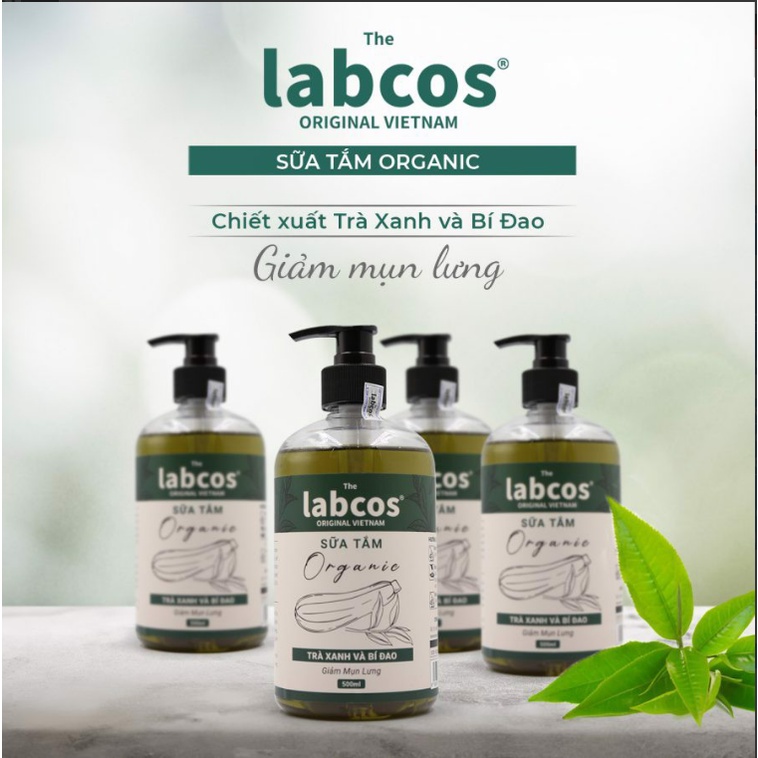 Sữa Tắm Organic Labcos 500ml Dưỡng Ẩm Cho Da Mờ Thâm Mụn Sạch Bã Nhờn