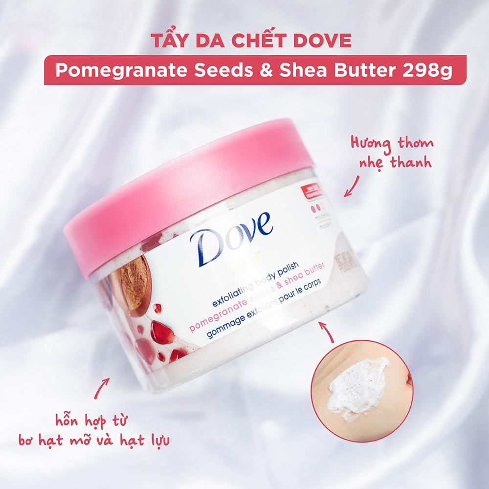 Tẩy da chết Dove Exfoliating Body Polish bản Mỹ 298g