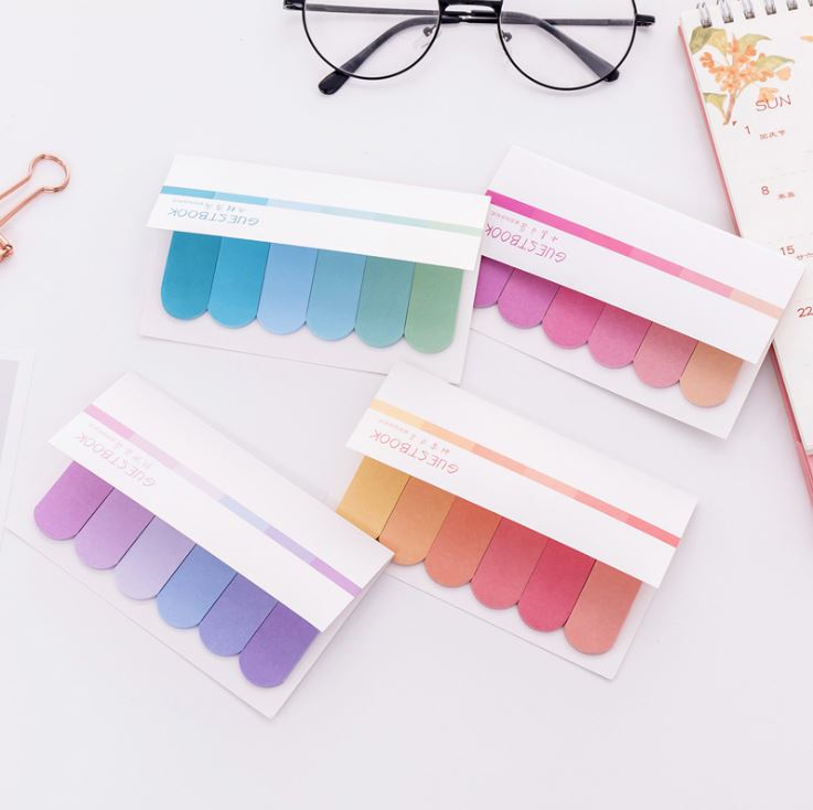 120 Miếng Giấy Ghi Chú Đánh Dấu Sách Bookmark Pastel