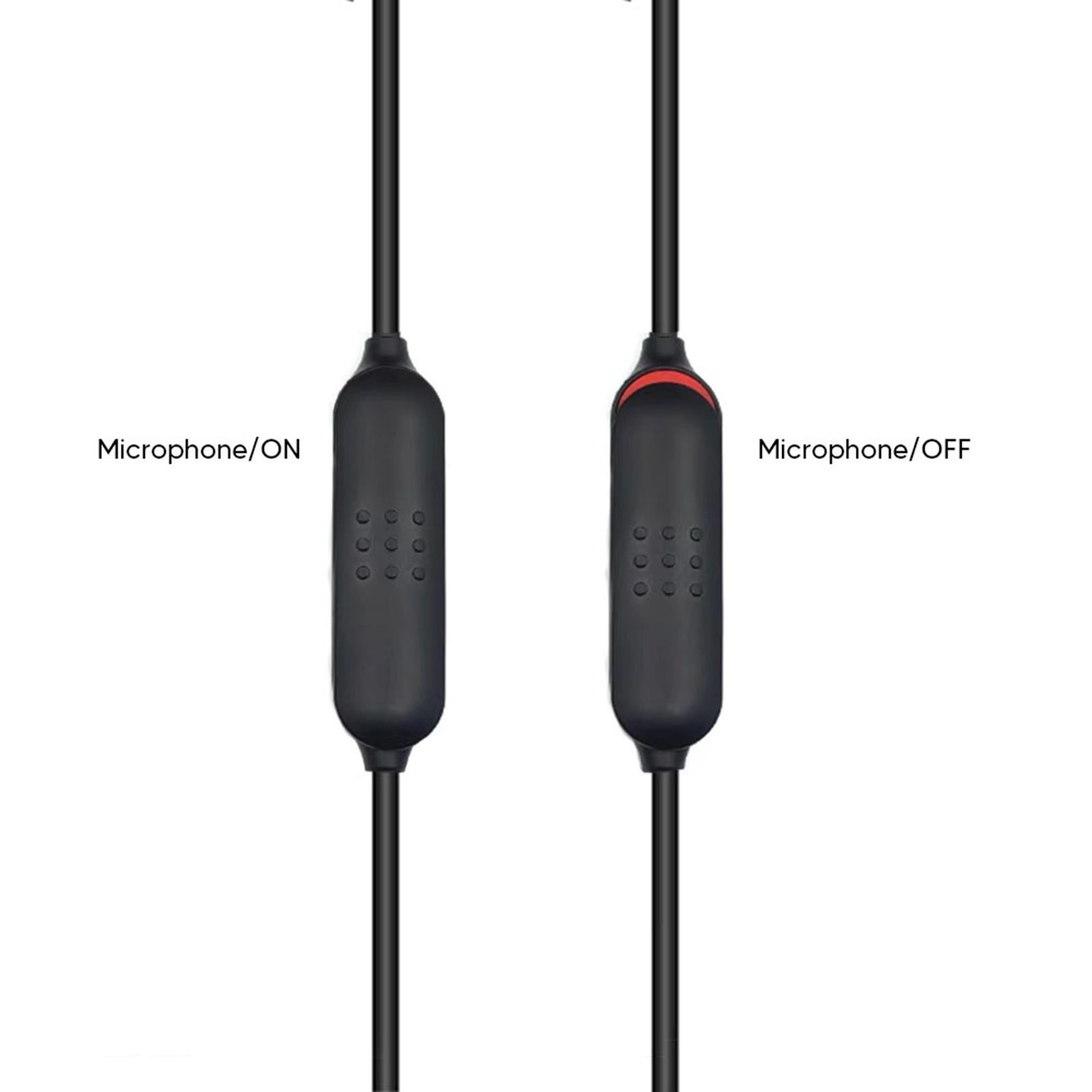 Microphone Cable 3.5mm AUX Mute Switch Mic Cord for QC35 QC35 II Headphones