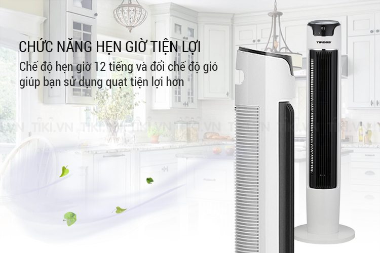 Quạt Tháp Tiross TS9181 - Trắng - Hàng chính hãng