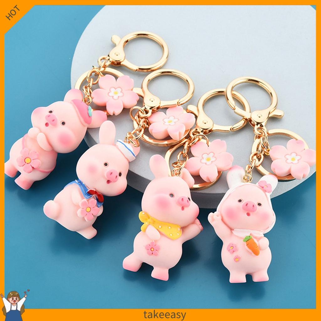 PVN46660 Móc khóa hình heo con xinh xắn dễ thương