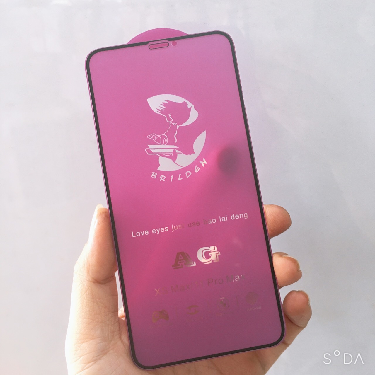 Kính cường lực chống vân tay cho iPhone X/XsMax/11Pro/11Pro Max / 12 Pro Max  full màn hình, không bị tối màu ( hàng chính hãng)