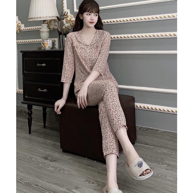 Đồ bộ mặc nhà, chất lụa mềm mát