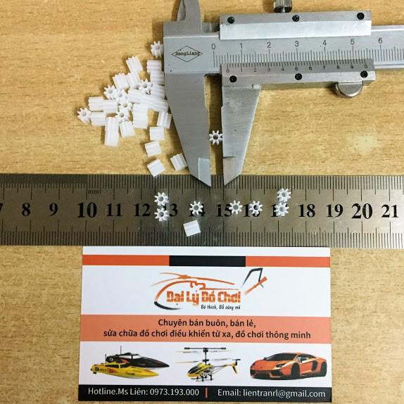 Bánh răng nhựa 8 răng lỗ trục 2mm đường kính 4.75mm