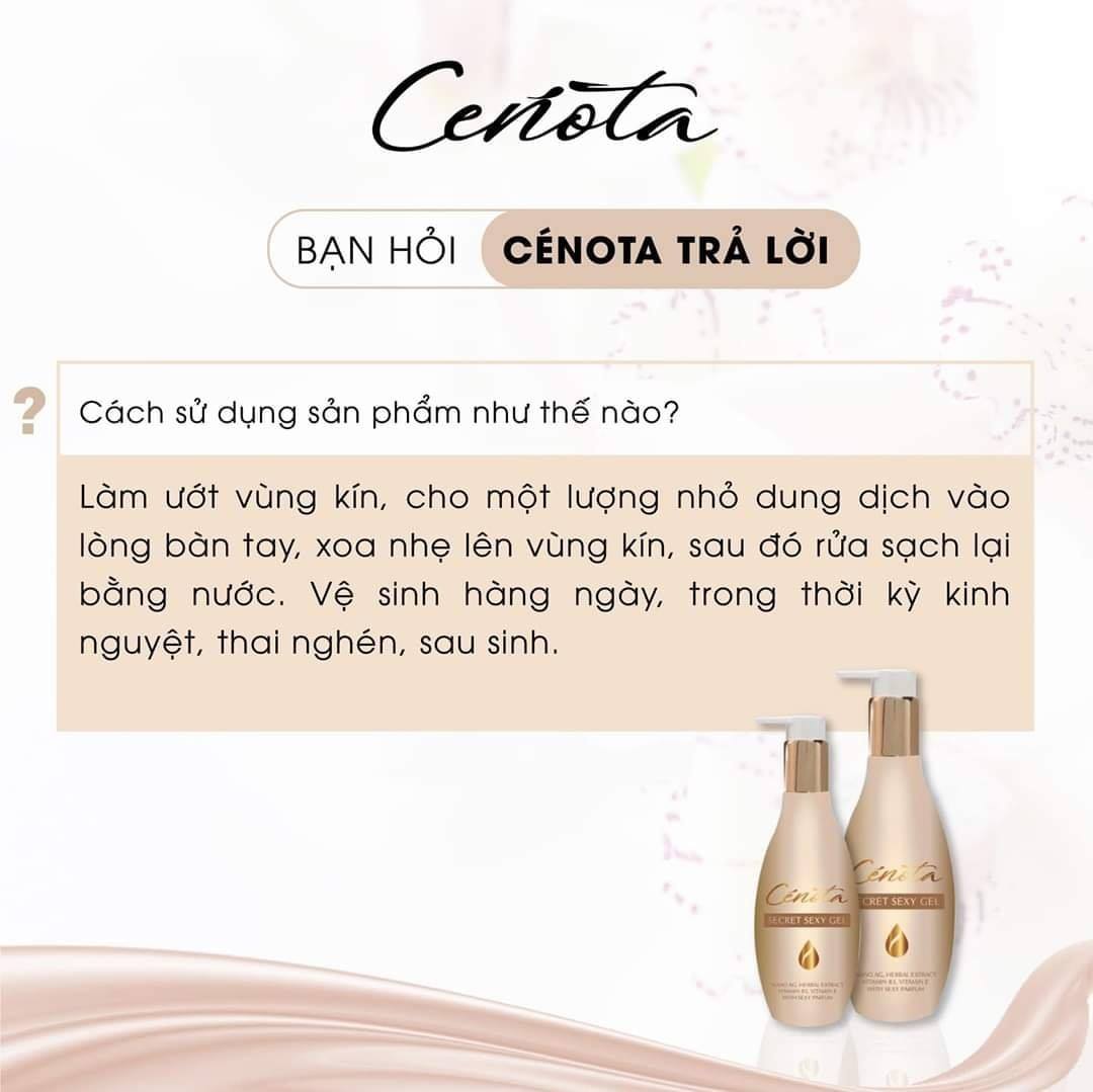 Dung dịch vệ sinh phụ nữ Cenota - Làm hồng - Se khít vùng kin CHÍNH HÃNG