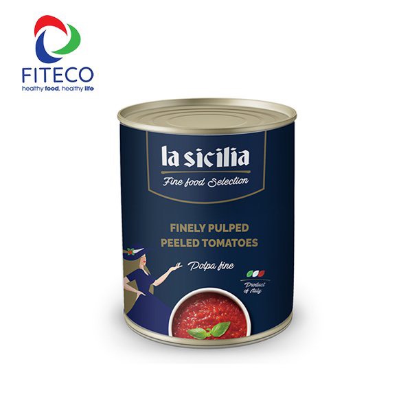 Cà chua lột vỏ nghiền nhuyễn La Sicilia - 4.1kg