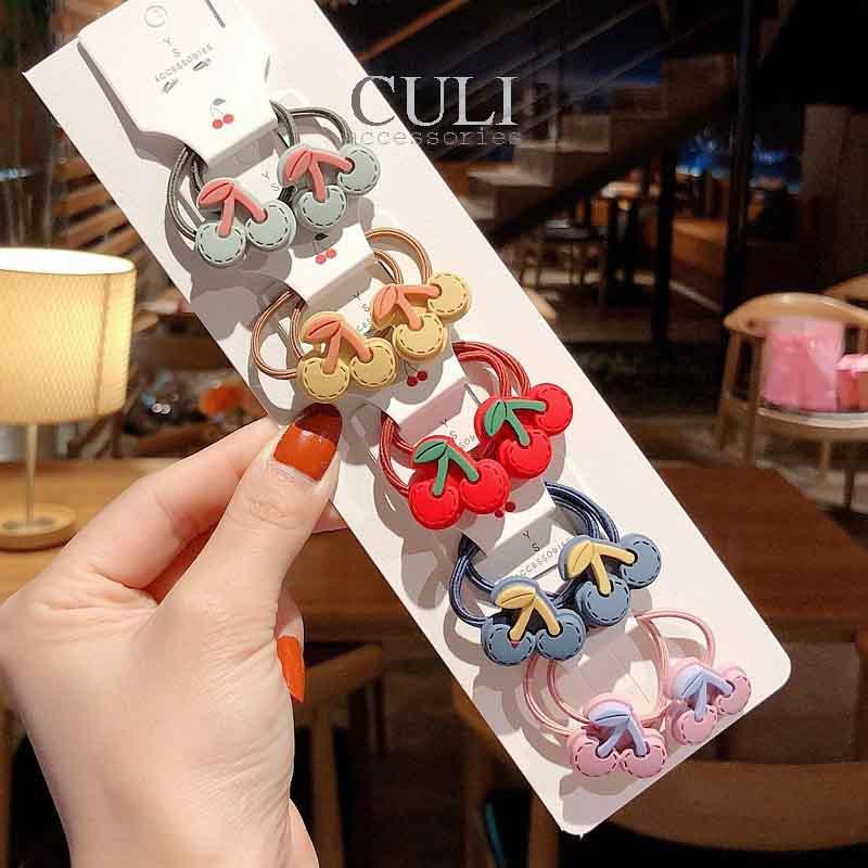 Set cột tóc hoạt hình, nhiều hình - màu siêu đáng yêu cho Bé gái