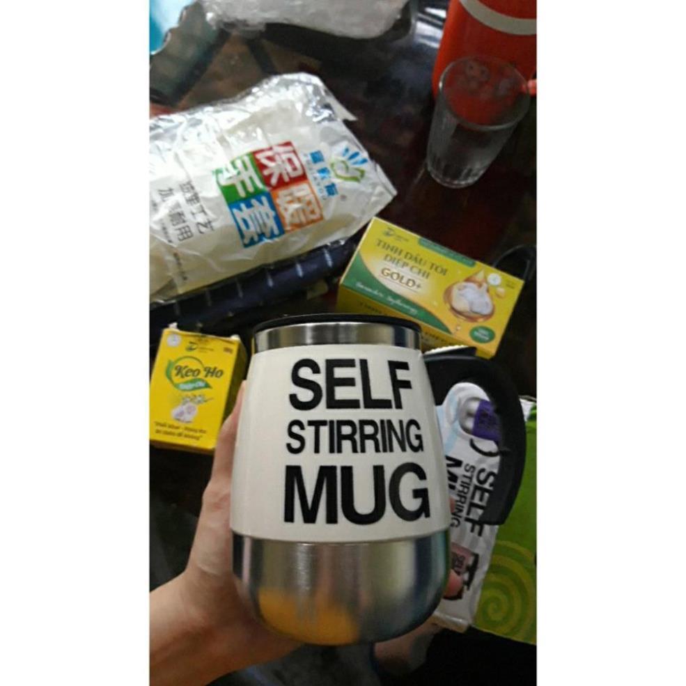 Ly/cốc tự khuấy giữ nhiệt lớn 450ml – Chính hang Auto Magnetic Mug – Khuấy café, thức uống văn phòng