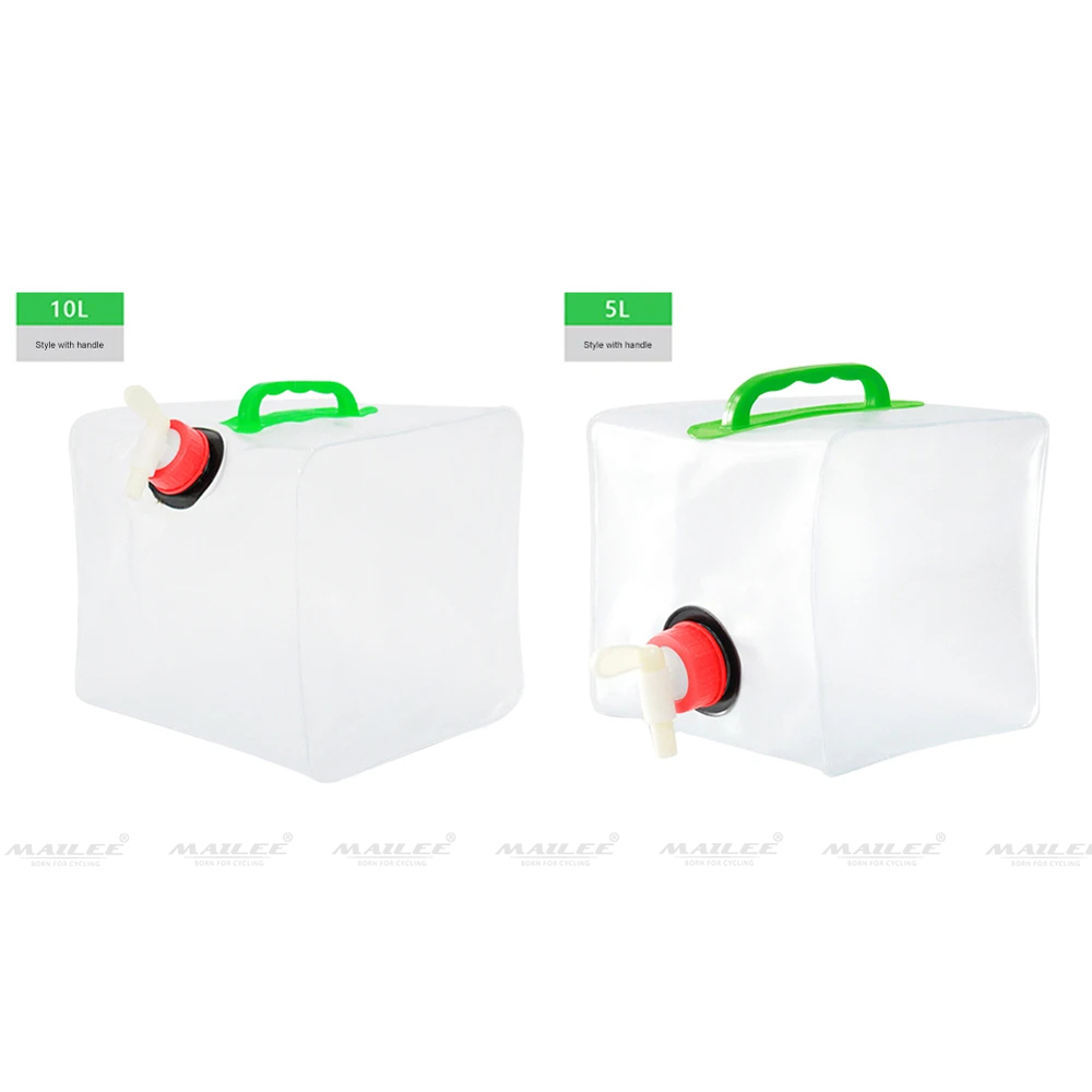 Túi Nước Gấp 5L/ 10L Di Động Đi Ngoài Trời Dụng Cụ Cắm Trại Nhựa PVC Bền Phụ Kiện, Tiện Lợi Cho Cắm Trại Picnic - Mai Lee