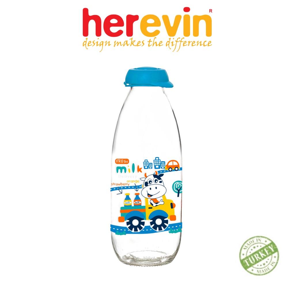 Bộ 3 Chai Đựng Sữa Thuỷ Tinh Herevin Decor 1L - HECH111701-205