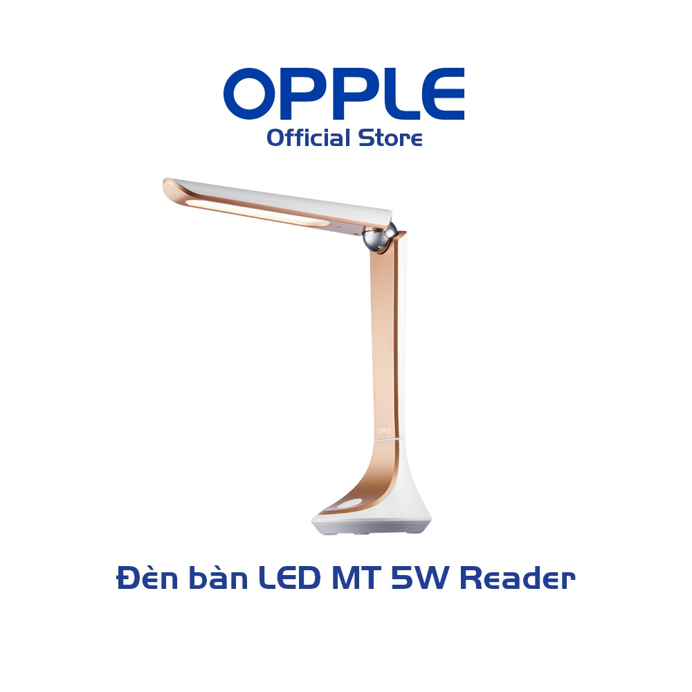 Đèn bàn OPPLE LED MT 5W 4000K Reader - Kiểu Dáng Hiện Đại, 3 Mức Độ Sáng, Nút Bấm Cảm Ứng