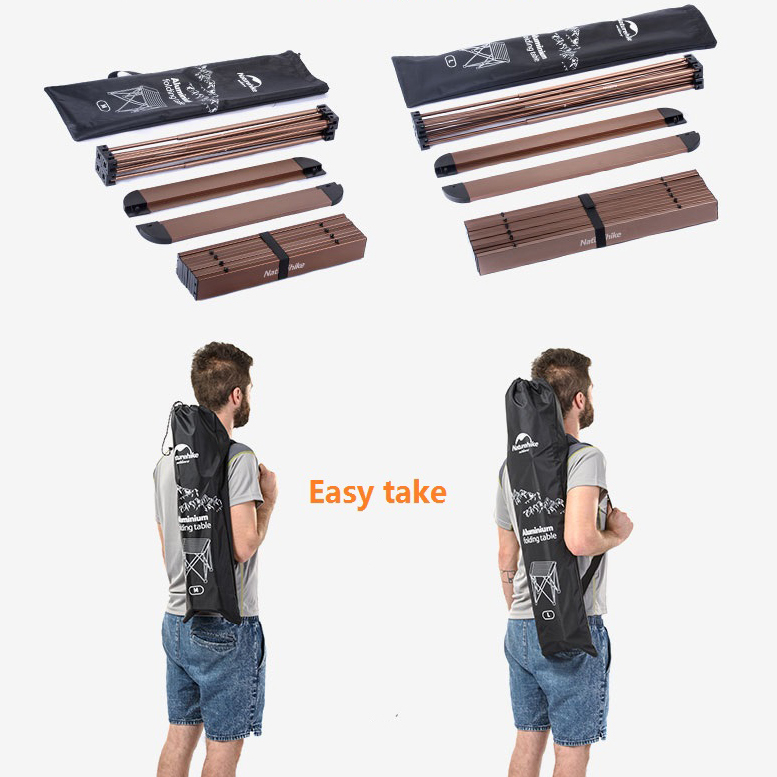 Bàn Xếp Dã Ngoại Di Động Cầm tay Siêu nhẹ cho Du Lịch Picnic Cắm Trại Câu cá NatureHike NH16Z016-L