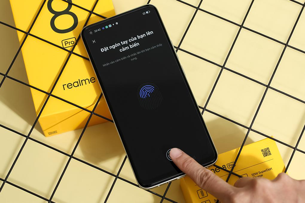 Điện thoại Realme 8 Pro Vàng Rực Rỡ Vàng - Hàng chính hãng