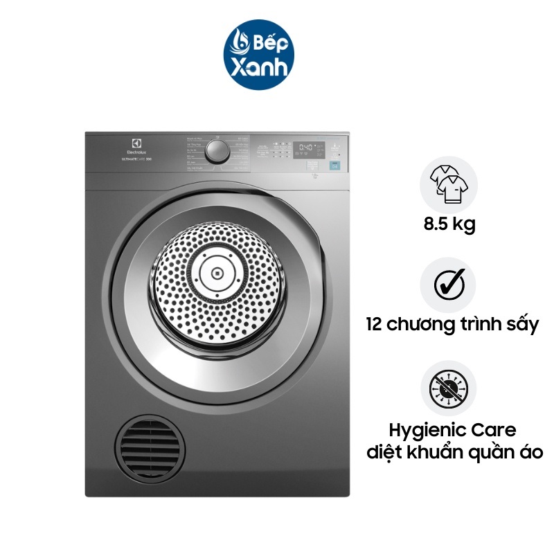 Máy Sấy Thông Hơi Electrolux 8.5 kg EDV854N3SB - 12 Chương Trình - Hàng Chính Hãng