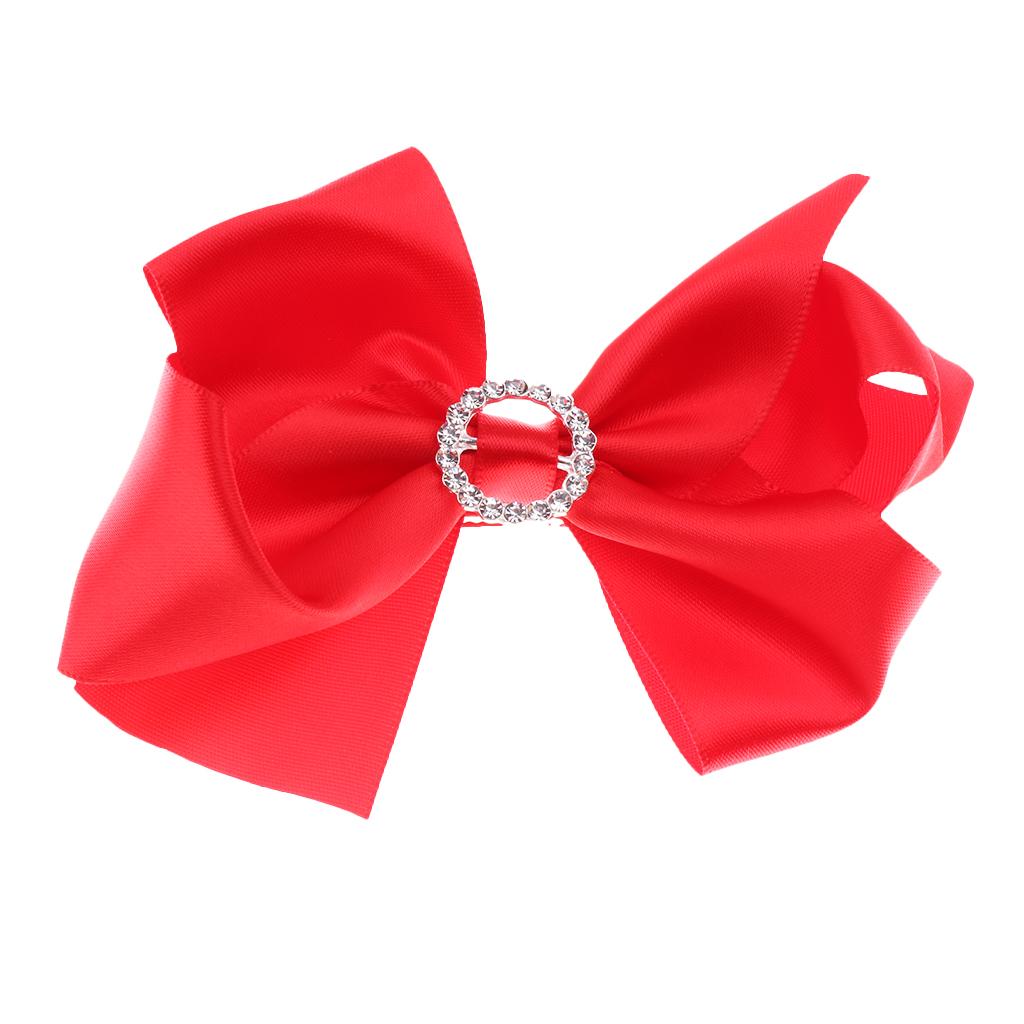 Kids Baby Bow Hairpins Hair Clip Kids Barrette Hair Accessories Red