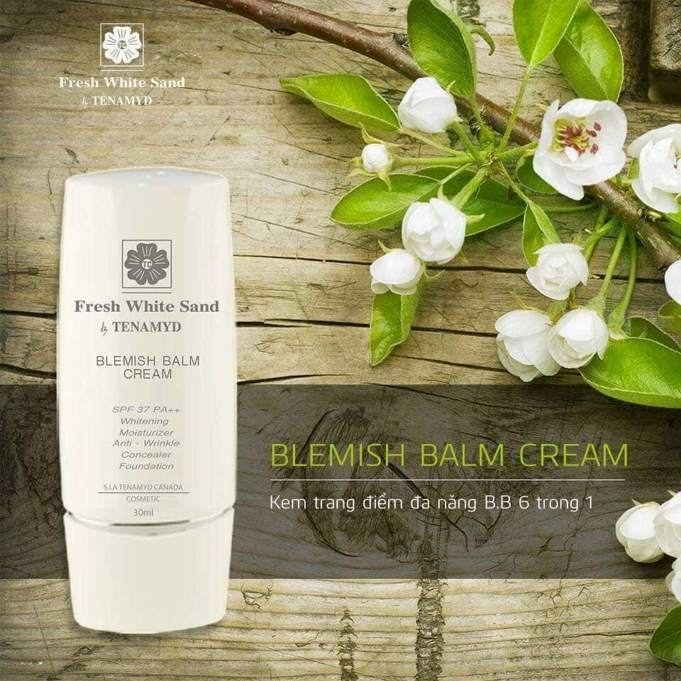 Kem Nền Che Khuyết Điểm Fresh White Sand by TENAMYD Blemish Balm Cream 30ml