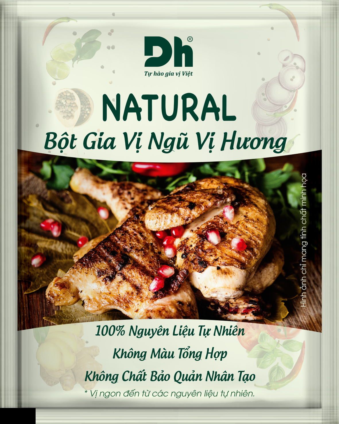 Natural Gia Vị Nấu Ướp Dh Foods - Gia Vị Ngũ Hương, Nấu Cà Ri, Ướp Thịt Nướng, Ướp Thịt Chẩm Chéo, Ướp Thịt Mắc Mật, Nấu Bò Kho