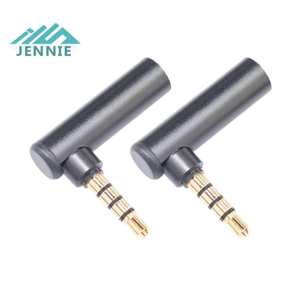 Đầu Nối Jack 3.5Mm Bẻ Góc 90 Độ Bằng Hợp Kim Nhôm Chuyên Dụng