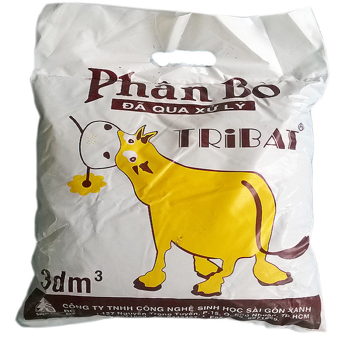 Phân bò đã qua xử lý Tribat 10dm3 ( 1 túi khoảng 3kg)