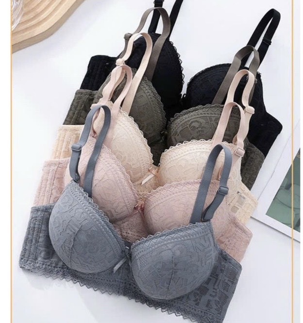 Áo Ngực Đệm Dày 5cm, Áo Lót Ren Nữ Không Gọng Đệm Tym Siêu Nâng Ngực Áo Ngực Thương Hiệu BAW mã L01